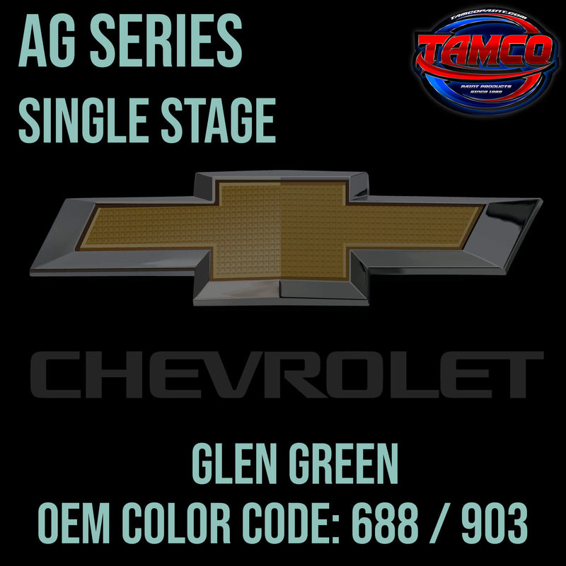 Tamco Paint Chevrolet Glen Green Code 688 / 903 OEM AG Series Single Stage