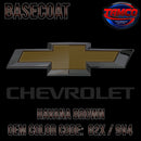 Chevrolet Havana Bown Code G2X / 9V4 Basecoat