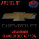 Tamco Paint Chevrolet Matador Red Code 697 / 802 OEM Amerflint