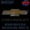 Tamco Paint Chevrolet Medium Adriatic Blue WA9907 / 30 OEM Basecoat