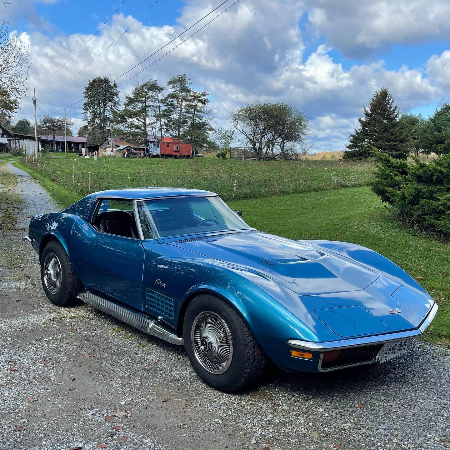 Tamco Paint Chevrolet Bryar Blue Metallic on 1970 Chevrolet Corvette C3
