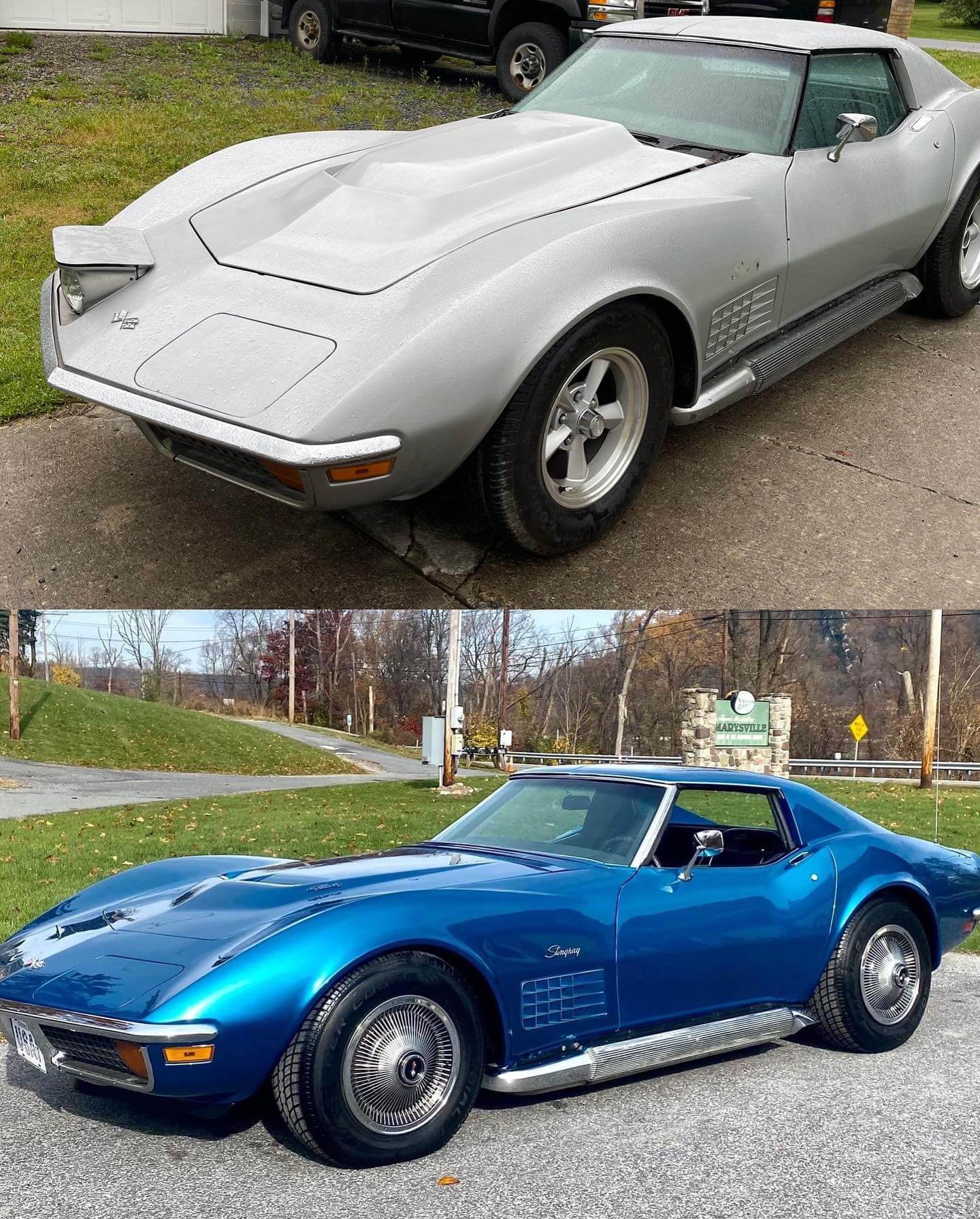 Tamco Paint Chevrolet Bryar Blue Metallic on 1970 Chevrolet Corvette C3