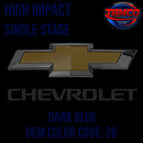 Tamco Paint Chevrolet Dark Blue Code 26 OEM High Impact Single Stage