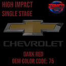 Tamco Paint Chevrolet Dark Red  Code 75 OEM High Impact Single Stage