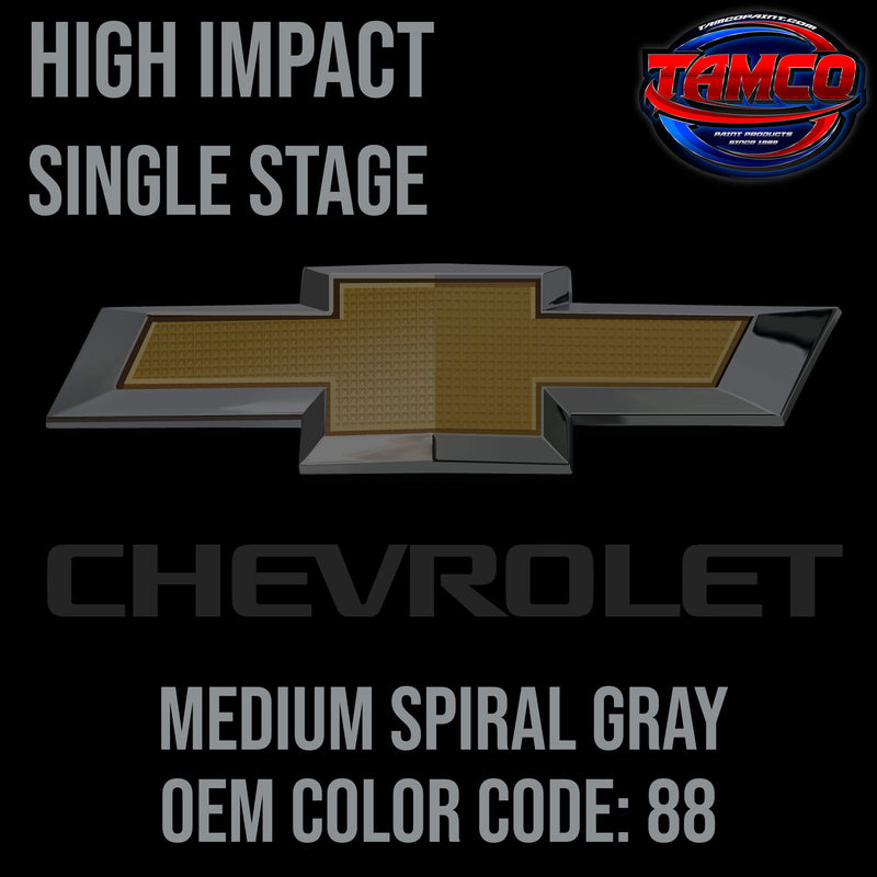 Tamco Paint Chevrolet Medium Spiral Gray Code 88 High Impact Series Single Stage 