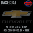 Tamco Paint Chevrolet Medium Spiral Gray Code 88 / 812K OEM Basecoat