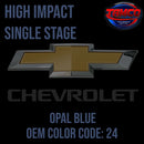 Tamco Paint Chevrolet Opal Blue Metallic Code 24 OEM High Impact Single Stage