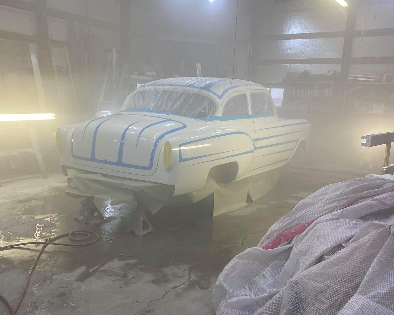 Tamco Paint Chevrolet Polo White on 1953 Chevrolet 210
