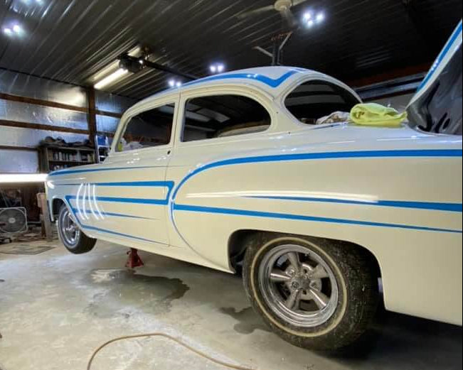 Tamco Paint Chevrolet Polo White on 1953 Chevrolet 210
