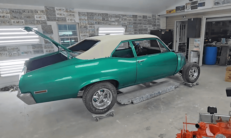 Tamco Paint Chevrolet Spring Green on 1972 Chevrolet Nova