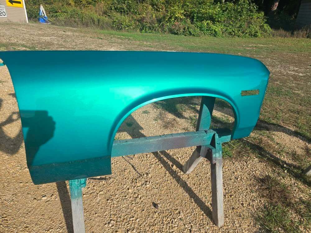 Tamco Paint Chevrolet Spring Green on 1972 Chevrolet Nova