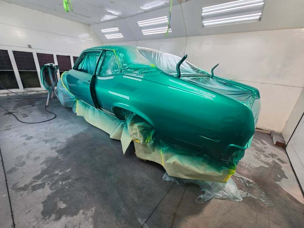 Tamco Paint Chevrolet Spring Green on 1972 Chevrolet Nova