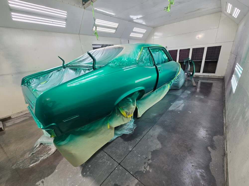Tamco Paint Chevrolet Spring Green on 1972 Chevrolet Nova