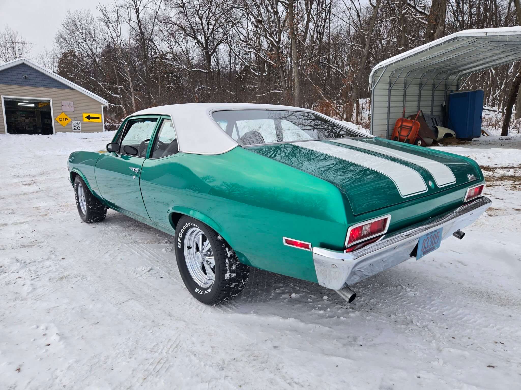 Tamco Paint Chevrolet Spring Green on 1972 Chevrolet Nova