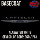 Tamco Paint Alabaster White Code 960 / P61 OEM Basecoat