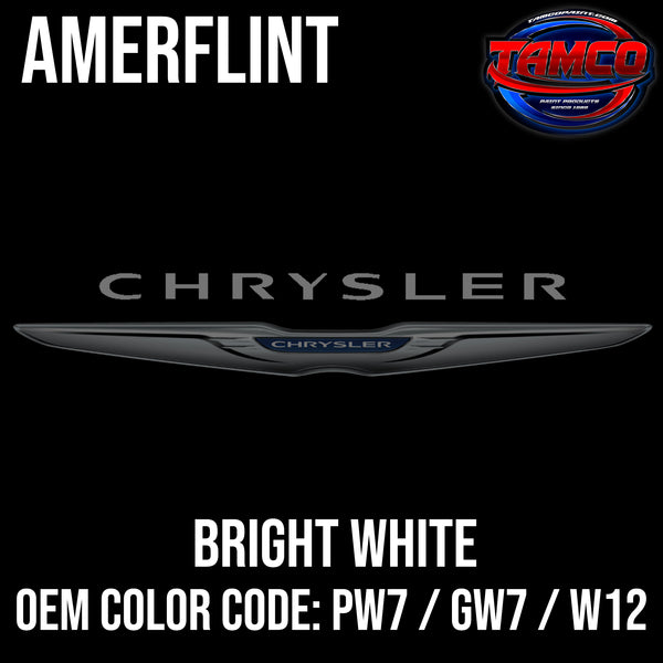 Chrysler Bright White | PW7 / GW7 / W12 | 1991-2022 | OEM Amerflint II Series Single Stage