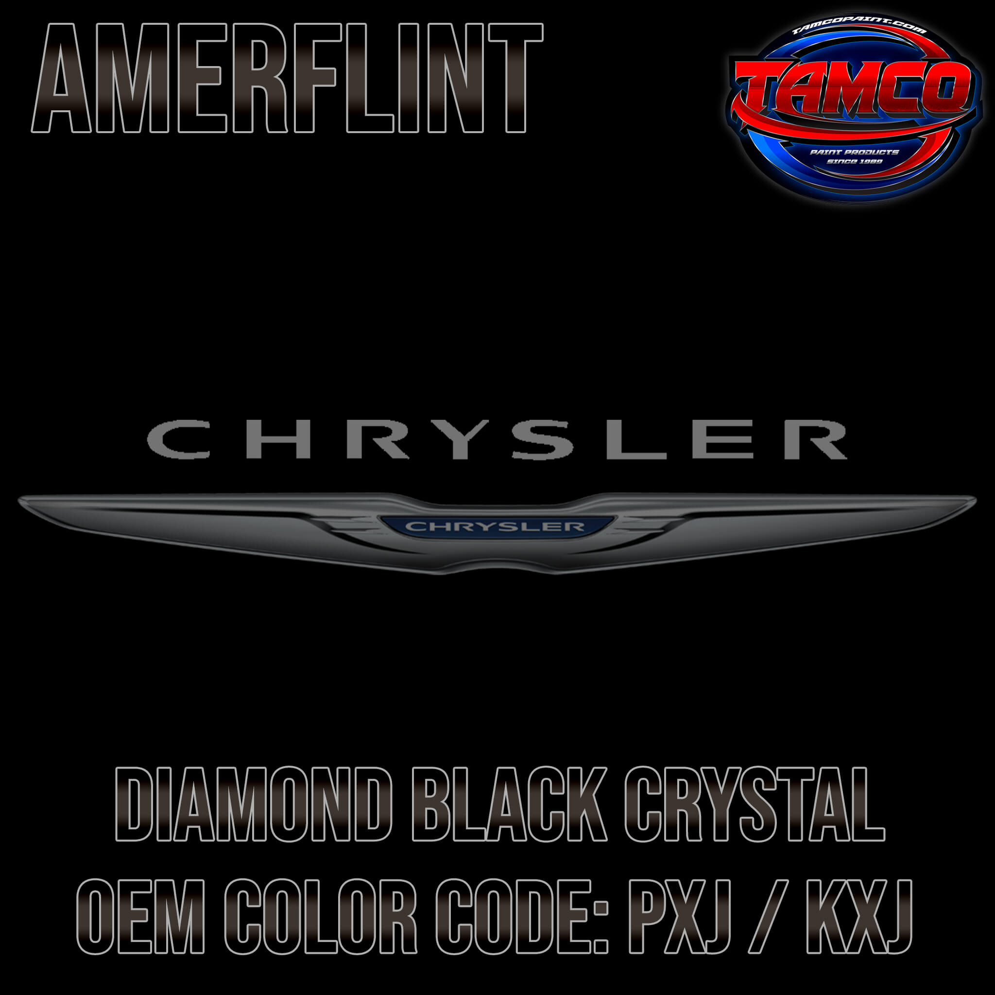 Chrysler Diamond Black Crystal OEM Amerflint II Series Single Stage