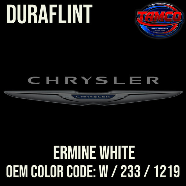 Chrysler Ermine White | W / 233 / 1219 | 1962-1965 | OEM DuraFlint Series Single Stage
