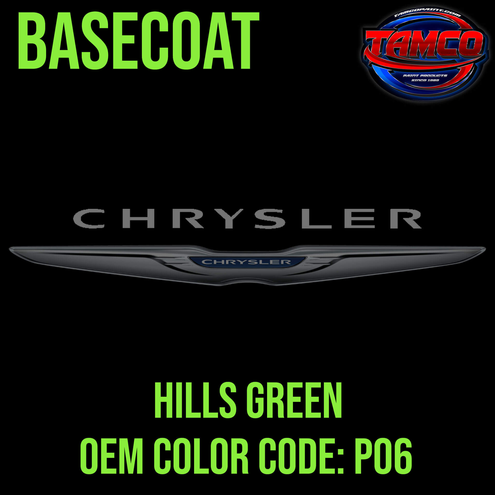 Chrysler Hills Green Basecoat