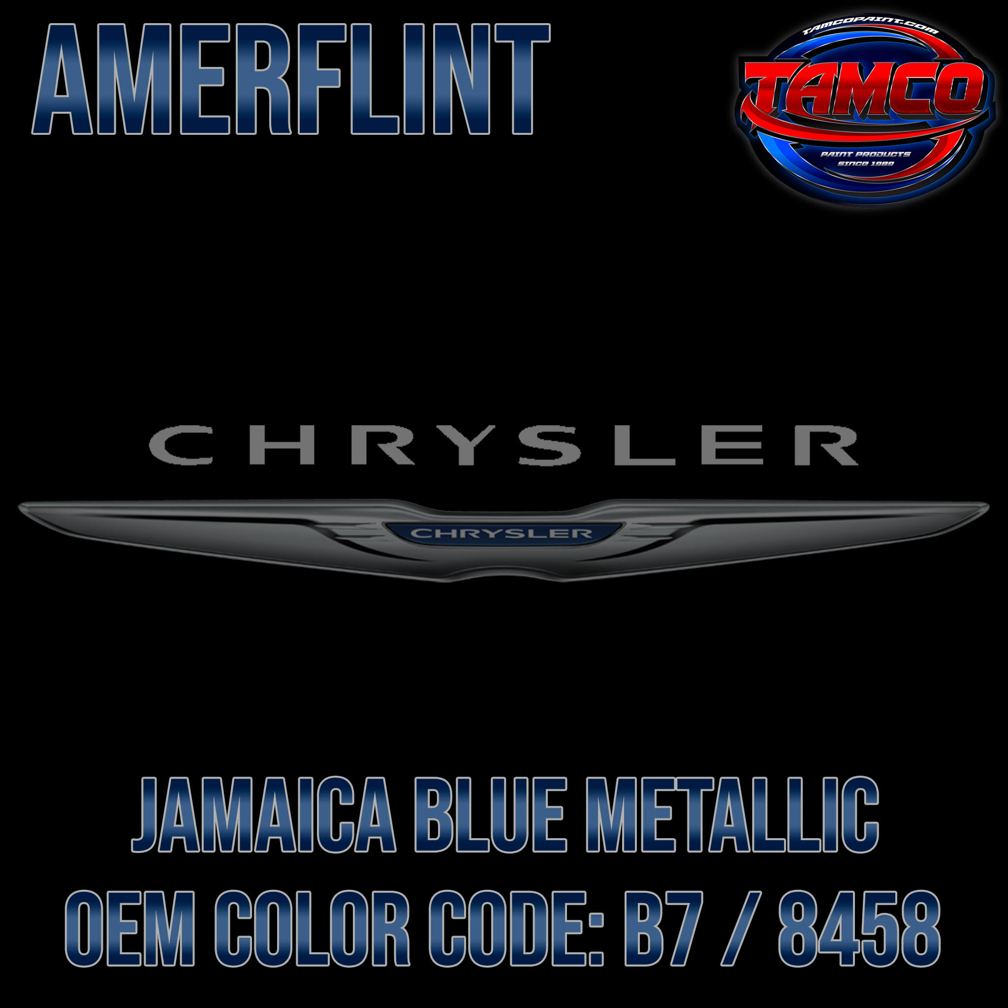 Chrysler Jamaica Blue Metallic OEM Amerflint II Series Single Stage