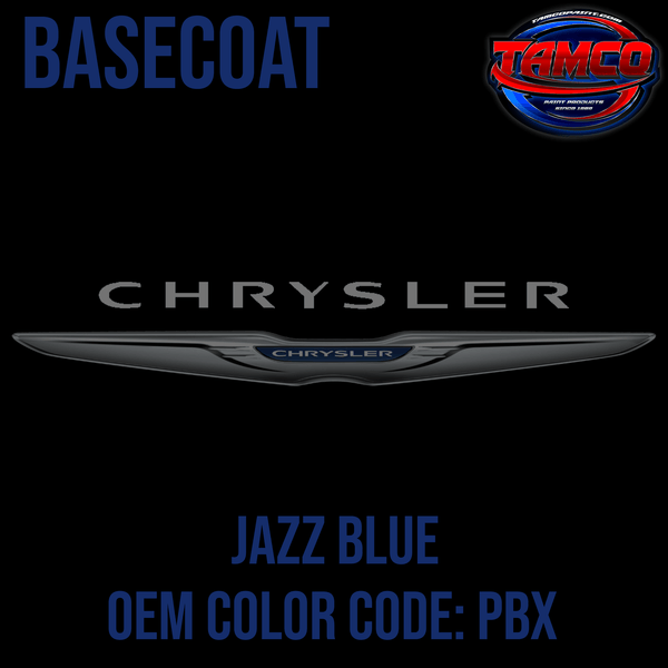 Tamco Paint Chrysler Jazz Blue OEM Color Code: PBX Basecoat