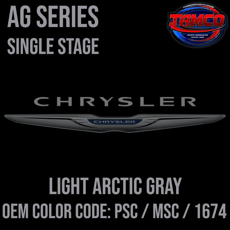 Chrysler Light Arctic Gray | PSC / MSC / 1674 | 1993-2005 | OEM AG Series Single Stage