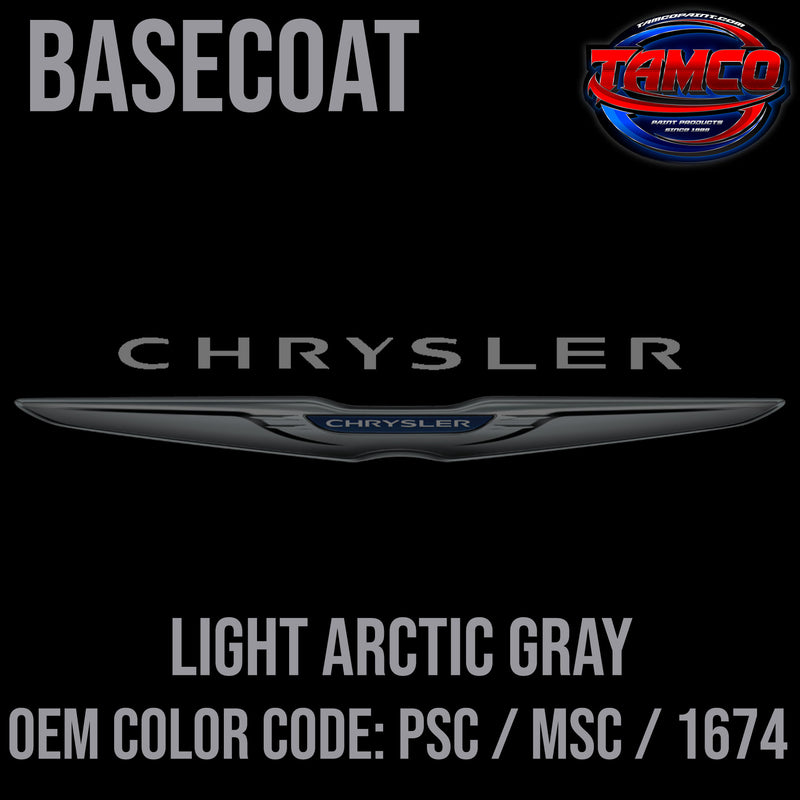 Chrysler Light Arctic Gray | PSC / MSC / 1674 | 1993-2005 | OEM Basecoat