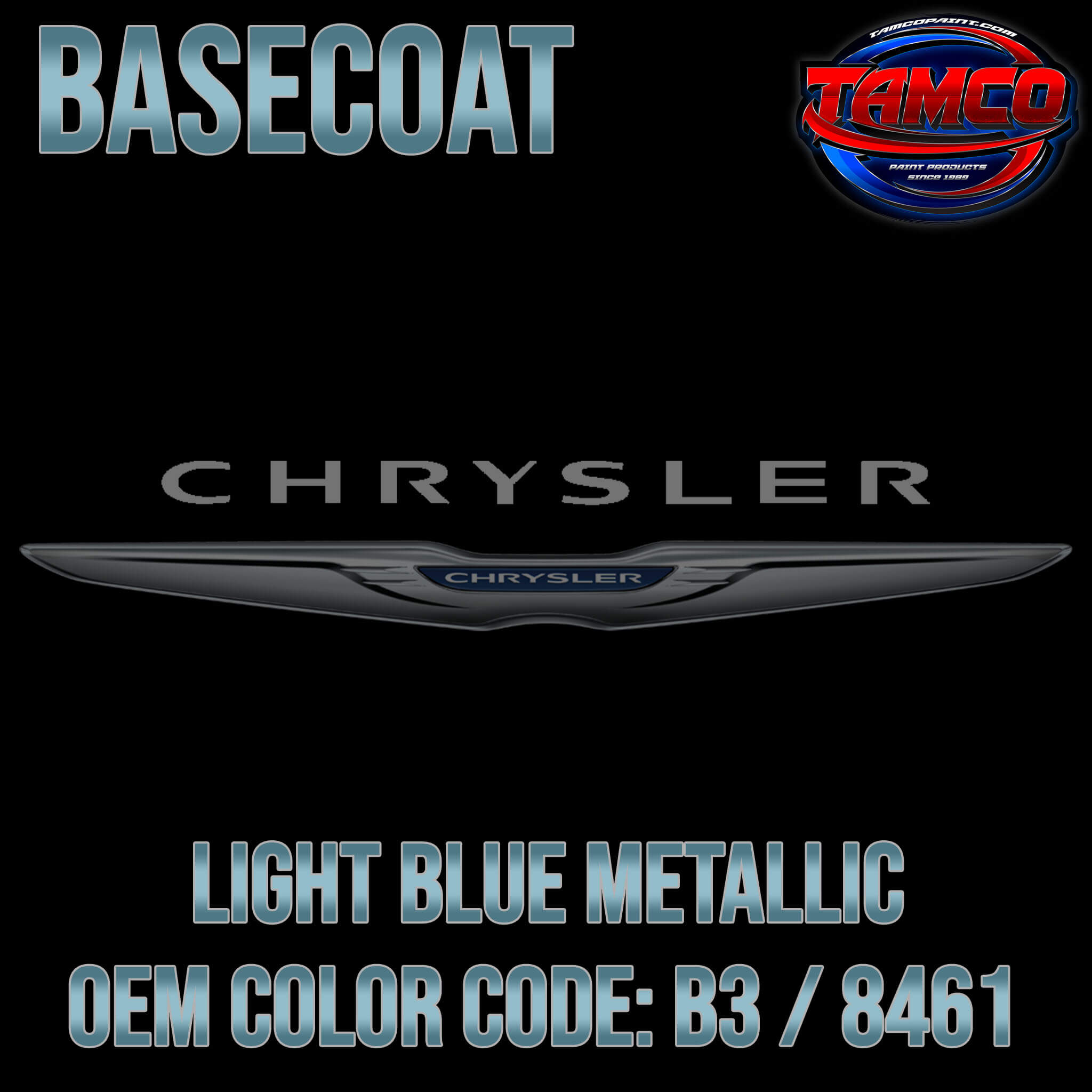 Chrysler Light Blue Metallic | B3 / 8461 | 1969-1970 | OEM Basecoat