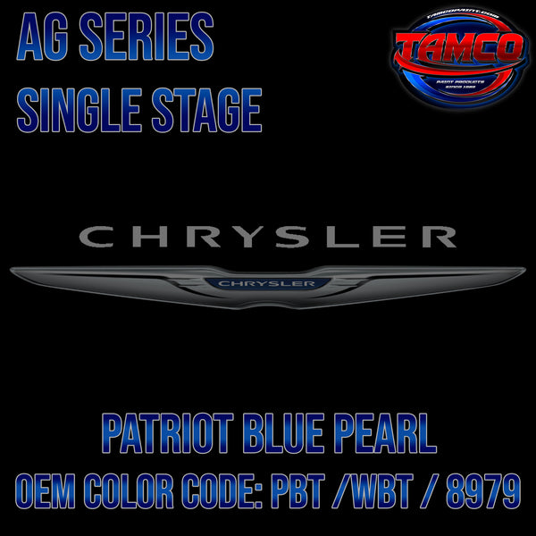 Chrysler Patriot Blue Pearl | PB7 / WB7 / 8979 | 1999-2009 | OEM AG Series Single Stage