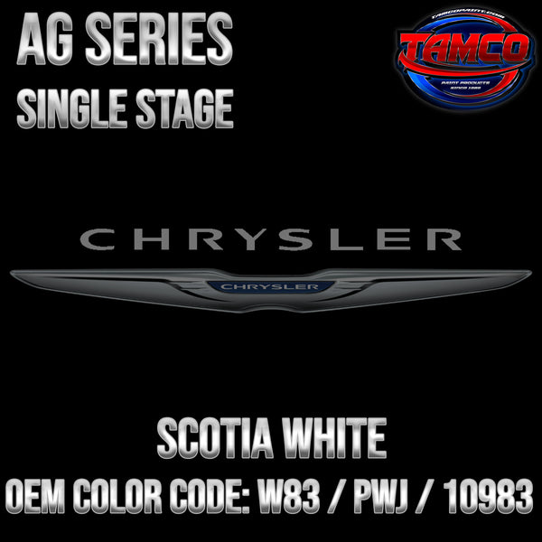 Chrysler Scotia White | W83 / PWJ / 10983 | 1992-2005 | OEM AG Series Single Stage
