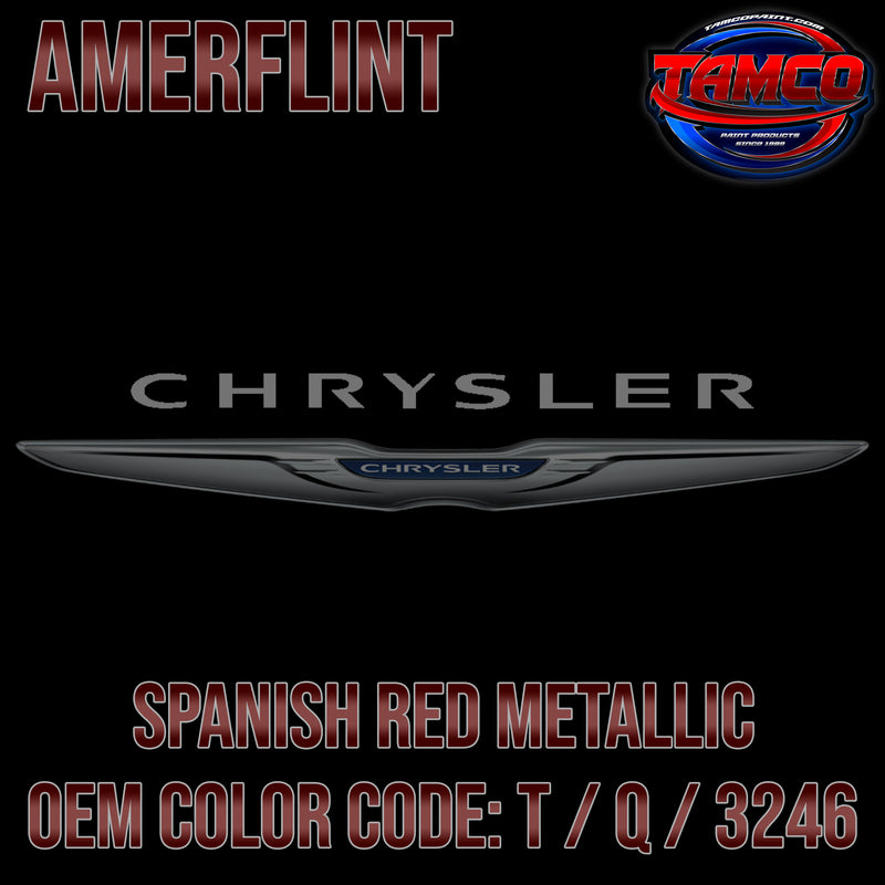 Chrysler Spanish Red Metallic | T / Q / 3246 | 1965-1966 | OEM Amerflint II Series Single Stage