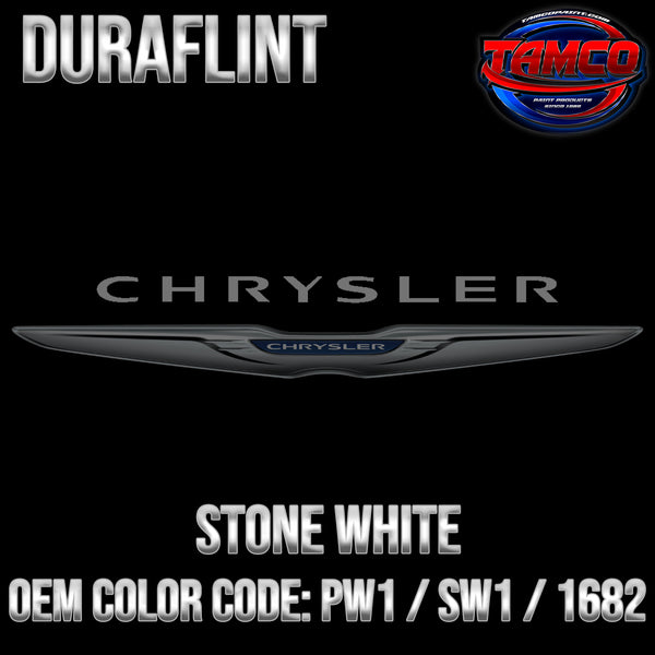 Chrysler Stone White | PW1 / SW1 / 1682 | 1996-2015 | OEM DuraFlint Series Single Stage