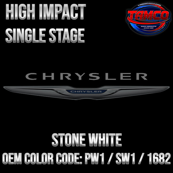 Chrysler Stone White | PW1 / SW1 / 1682 | 1996-2015 | OEM High Impact Series Single Stage