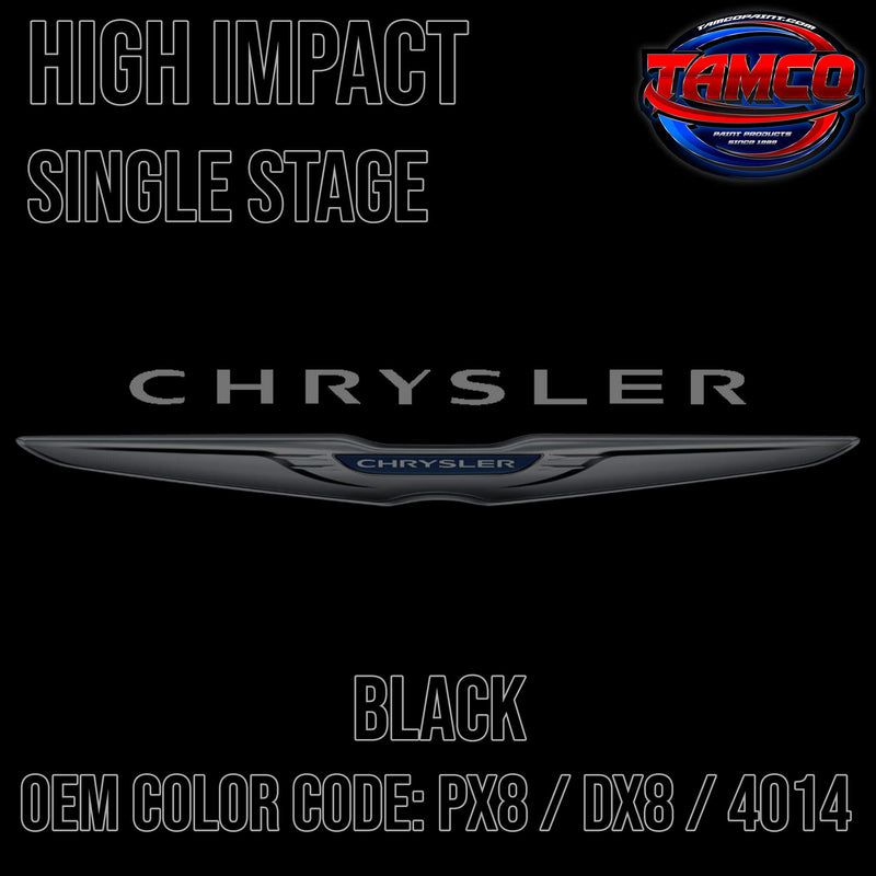 Tamco Paint Chrysler Code Black OEM High Impact Single Stage