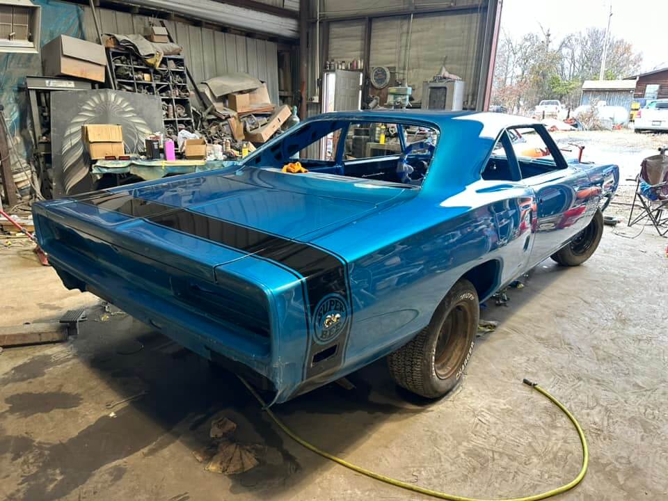Tamco Paint Chrysler Bright Blue Metallic on 1970 Dodge Coronet Super Bee