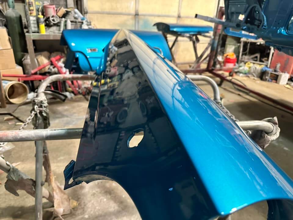 Tamco Paint Chrysler Bright Blue Metallic on 1970 Dodge Coronet Super Bee