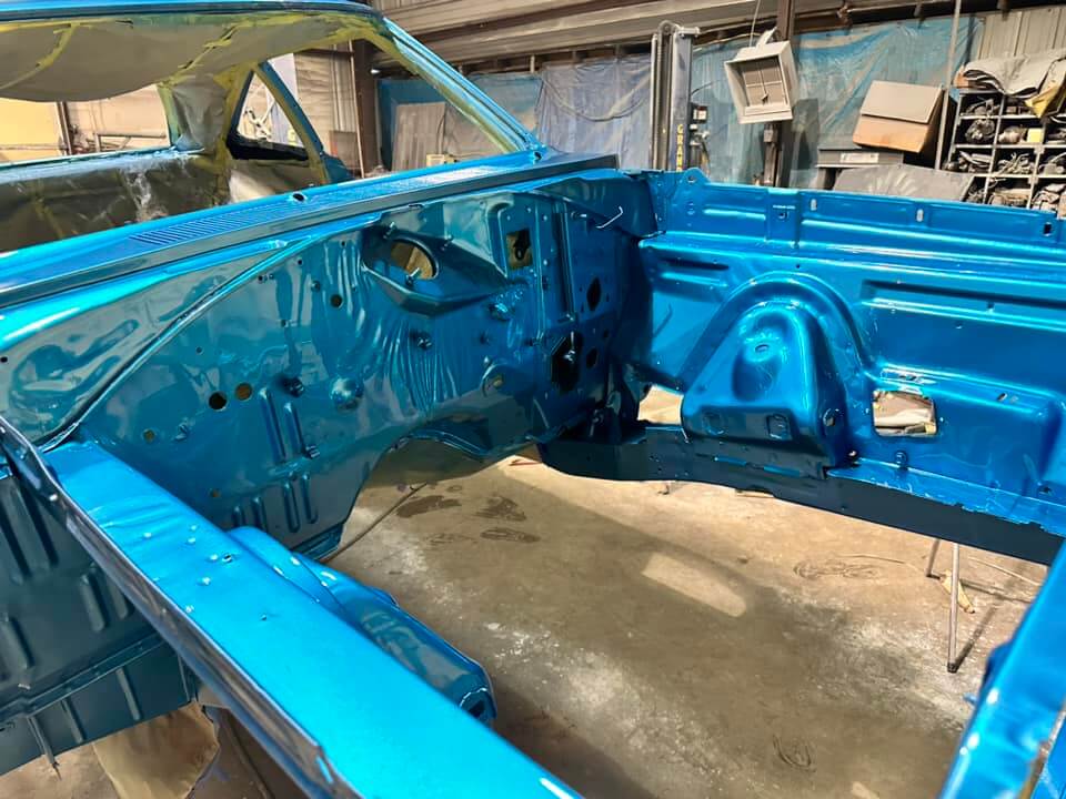 Tamco Paint Chrysler Bright Blue Metallic on 1970 Dodge Coronet Super Bee