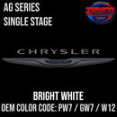 Chrysler Bright White | PW7 / GW7 / W12 | 1991-2022 | OEM AG Series Single Stage