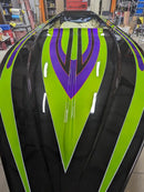 Tamco Paint Chrysler Brilliant Black Pearl on Race Boat