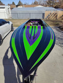 Tamco Paint Chrysler Brilliant Black Pearl on Race Boat