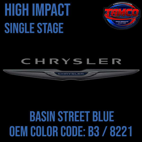 Tamco Paint Basin Street Blue Code B3 / 8221 OEM High Impact Single Stage