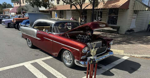 Tamco Paint Chrysler High Octane Red Pearl in 1955 Chevrolet Bel Air