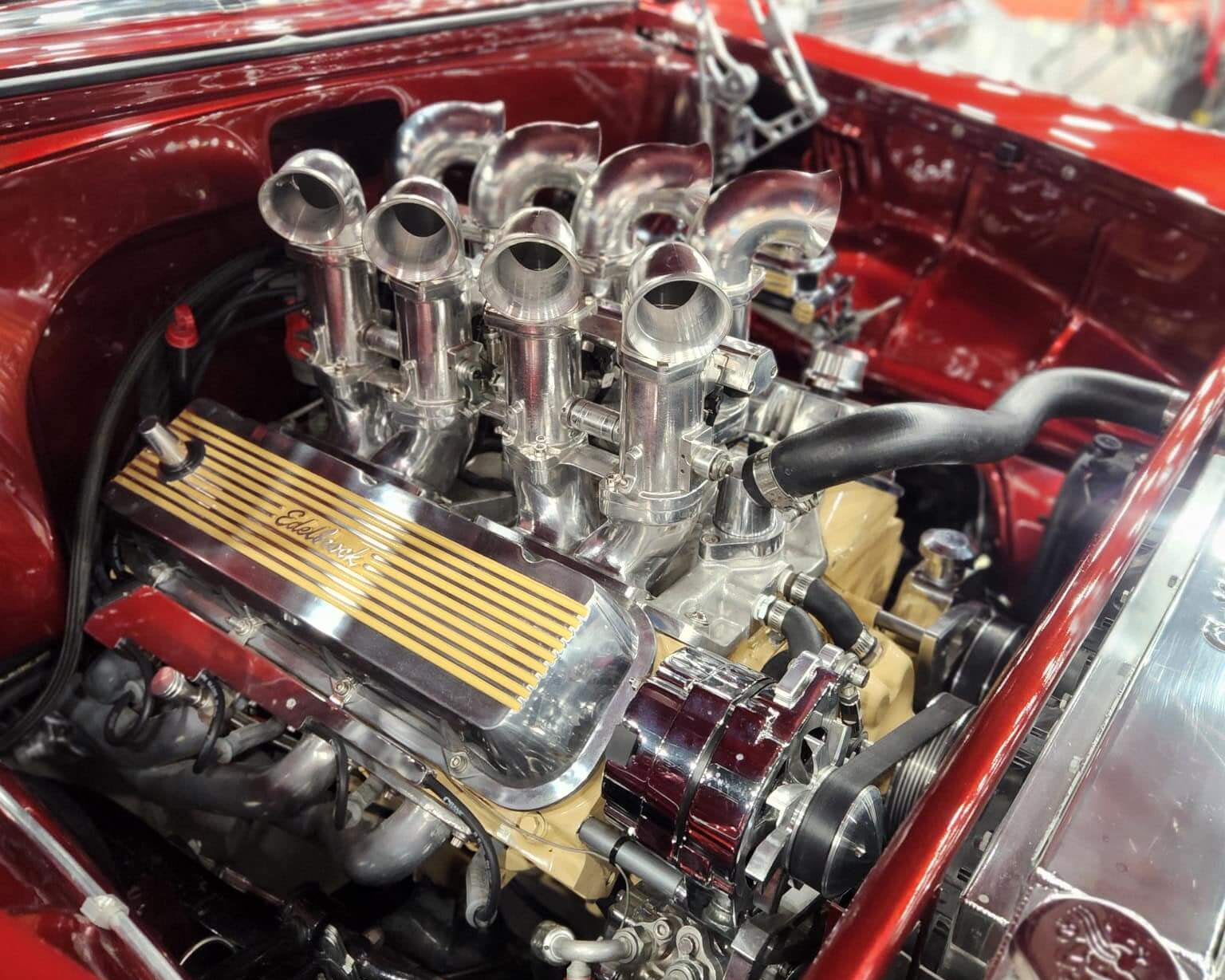 Tamco Paint Chrysler High Octane Red Pearl in 1955 Chevrolet Bel Air