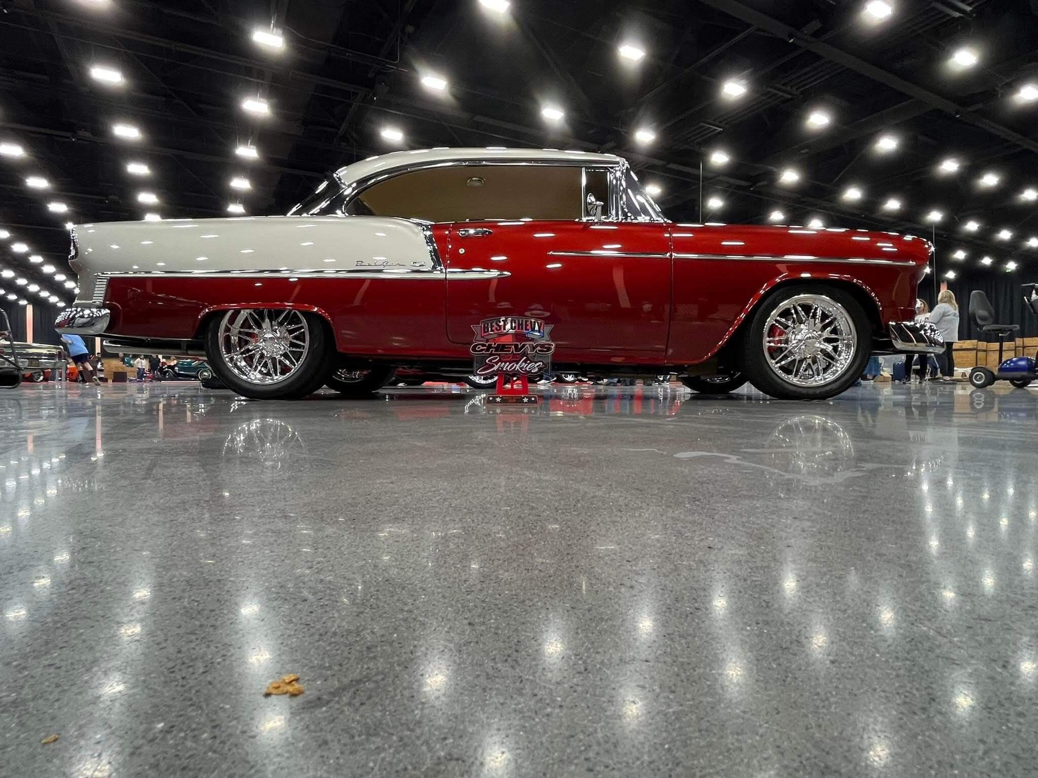 Tamco Paint Chrysler High Octane Red Pearl in 1955 Chevrolet Bel Air