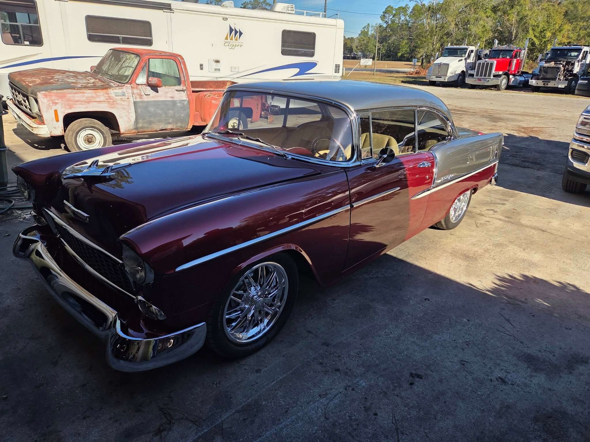 Tamco Paint Chrysler High Octane Red Pearl in 1955 Chevrolet Bel Air
