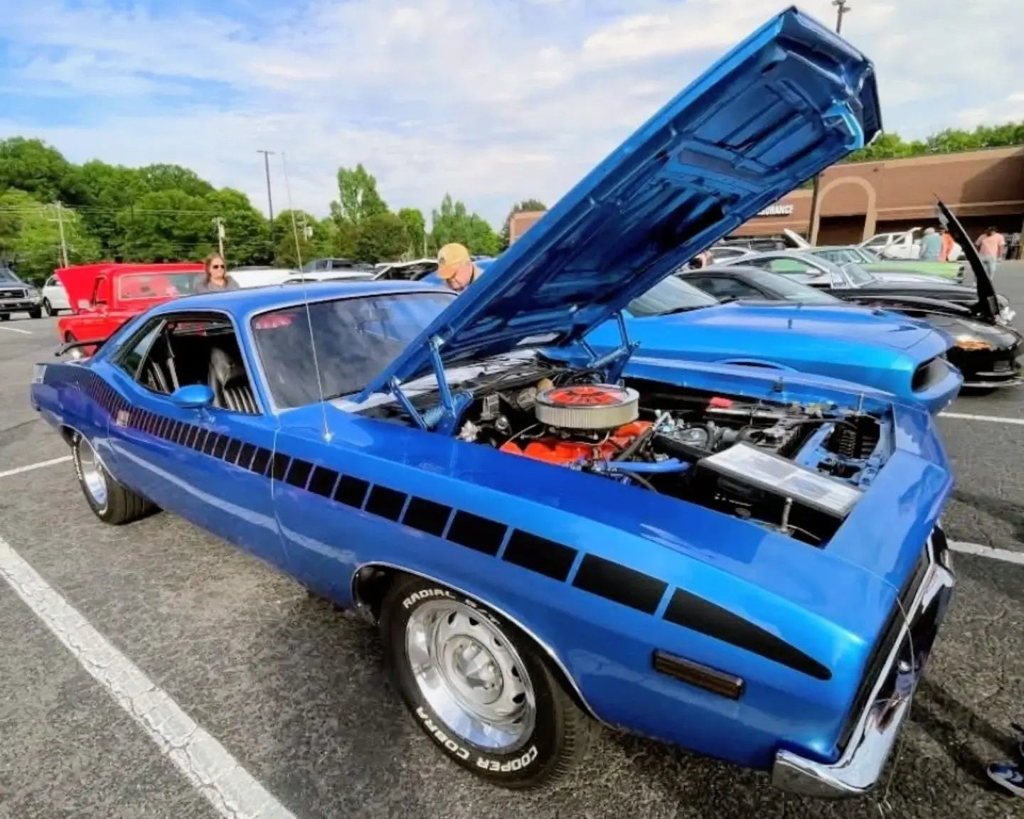 Tamco Paint Chrysler Surf Blue Metallic in 1973 Plymouth Barracuda