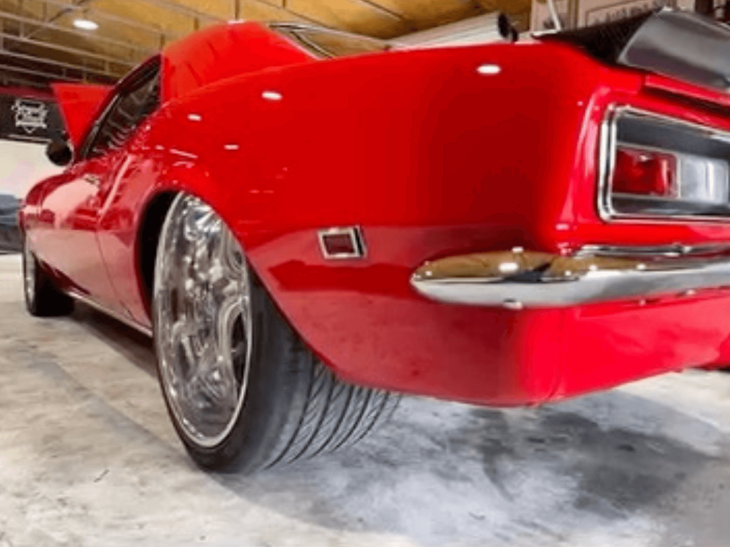 Tamco Paint Chrysler Viper Red on 1967 Chevrolet Camaro