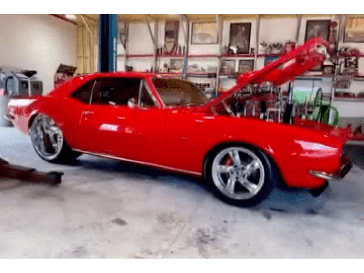 Tamco Paint Chrysler Viper Red on 1967 Chevrolet Camaro