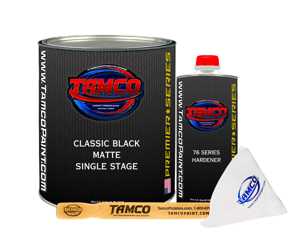 Tamco Paint Classic Black Matte Single Stage Factory Pack
