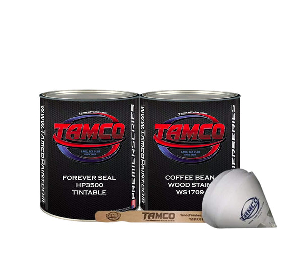 Tamco Paint Coffee Bean Wood Stain Quart without Tamco Cleaners
